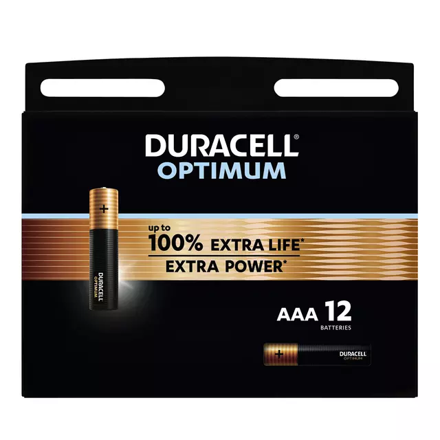 Een Batterij Duracell Optimum 100% 12xAAA koop je bij L&N Partners voor Partners B.V.