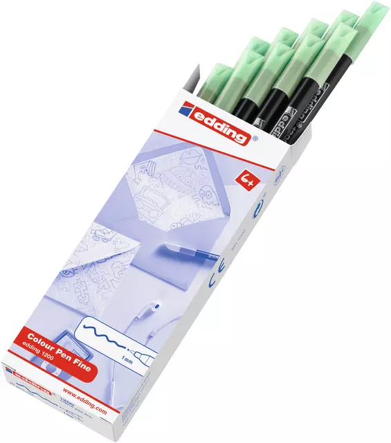 Buy your Fineliner edding 1200 fine pastel apple sorbet at QuickOffice BV