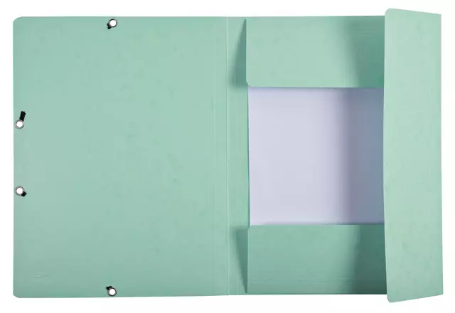 Een Elastomap Exacompta aquarel A4 3 kleppen 400gr glanskarton groen koop je bij Van Leeuwen Boeken- en kantoorartikelen