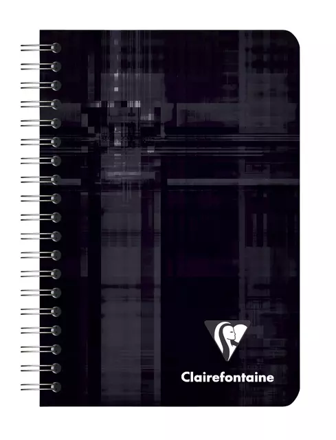 Notitieboek Clairefontaine A7+ 95x140 ruit 5x5 100blz 90gr assorti