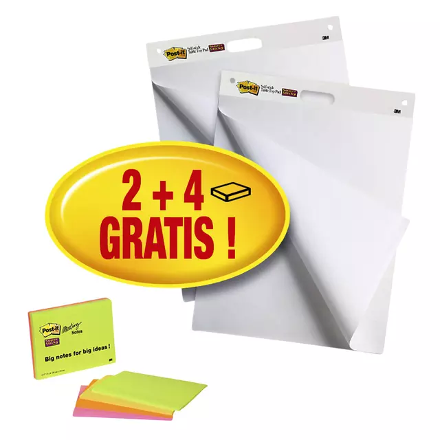 Een Meeting chart 3M Post-it 559 63.5x76.2cm 2 blokken + 4 blokken Meeting notes gratis koop je bij Van Leeuwen Boeken- en kantoorartikelen