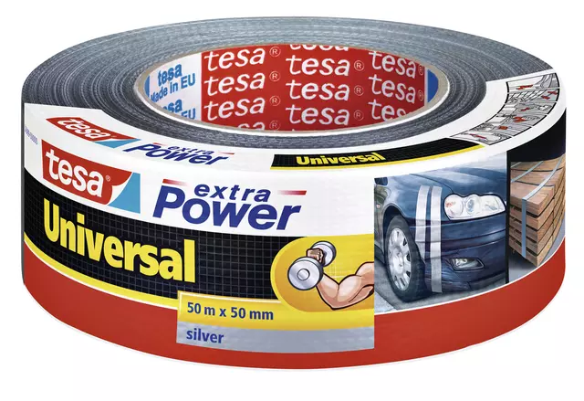 Een Duct tape tesa® extra Power Universal 50mx50mm grijs koop je bij MV Kantoortechniek B.V.