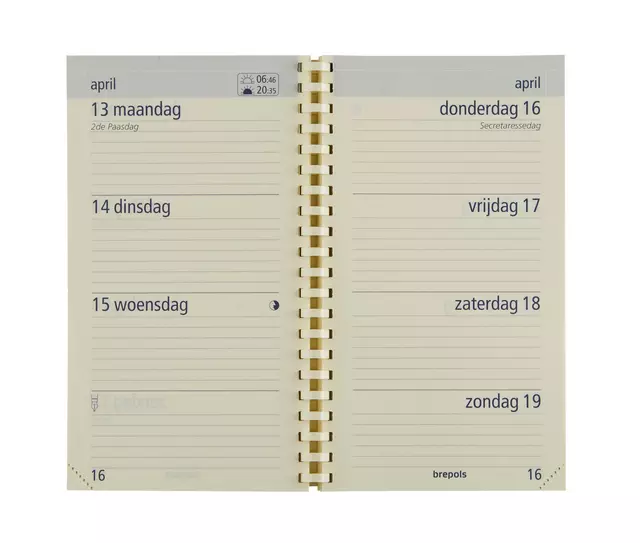 Een Agenda 2025 Brepols Optivision Pocket Palermo 7dagen/2pagina's zwart koop je bij The Cartridge Company