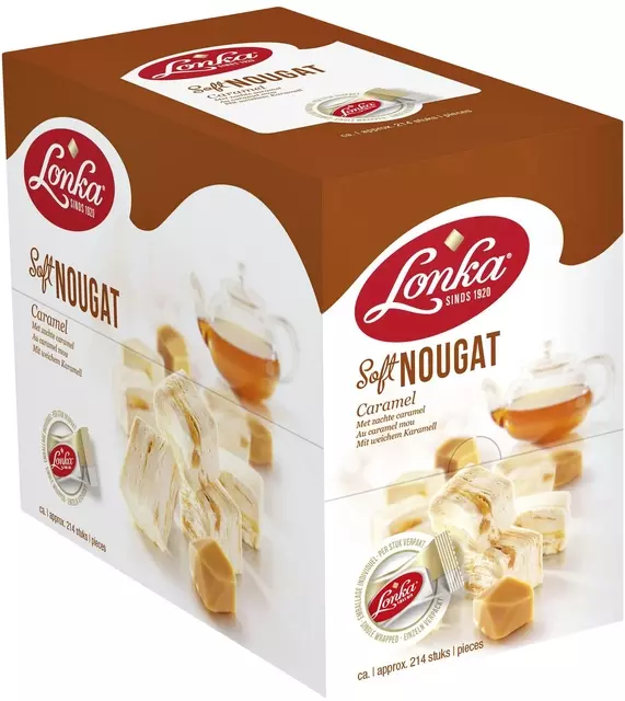 Een Nougat Lonka caramel doos 214 stuks koop je bij L&N Partners voor Partners B.V.