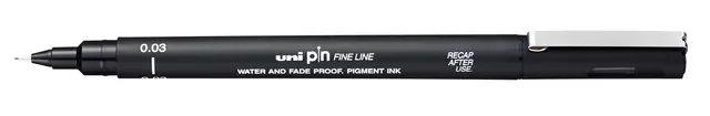 Een Fineliner Uni-ball Pin 0.03mm zwart koop je bij EconOffice