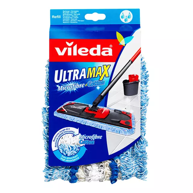 Een Mop Vileda Ultra Max Micro & cotton vervanging koop je bij Totaal Kantoor Goeree