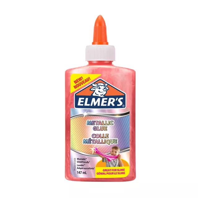Een Kinderlijm Elmer's metallic roze koop je bij EconOffice