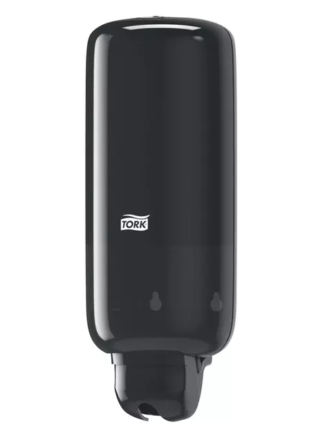 Een Zeepdispenser Tork S11 Elevation vloeibare en sprayzeep hygienisch zwart 560008 koop je bij Goedkope Kantoorbenodigdheden