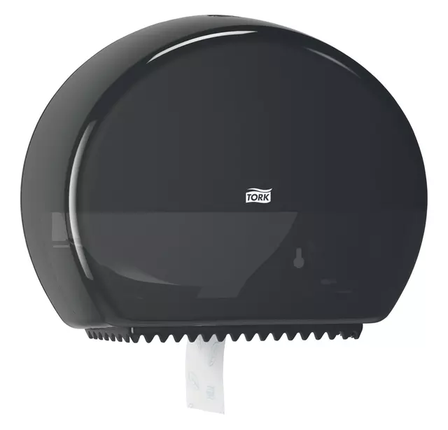 Een Toiletpapierdispenser Tork Mini Jumbo T2 Elevation zwart 555008 koop je bij L&N Partners voor Partners B.V.