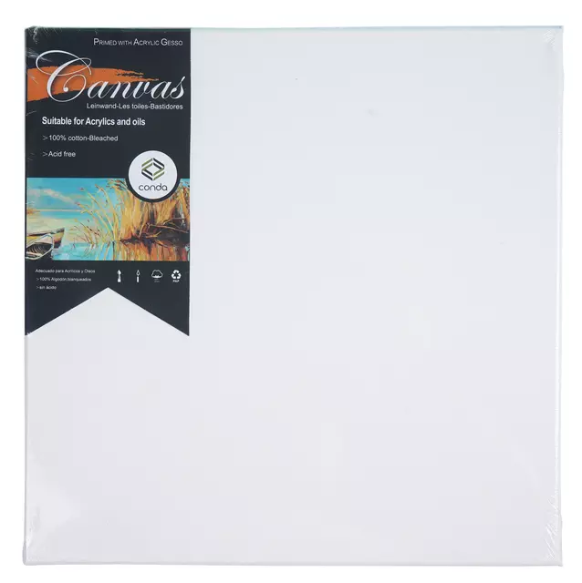 Een Canvas Conda 30 x 30 cm gebleekt katoen koop je bij L&N Partners voor Partners B.V.