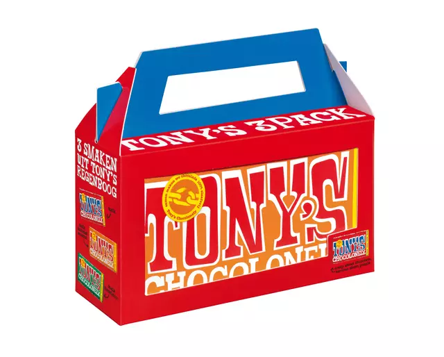 Een Chocolade Tony's Chocolonely Rainbowpack Classic 3 repen à 180gr koop je bij Goedkope Kantoorbenodigdheden