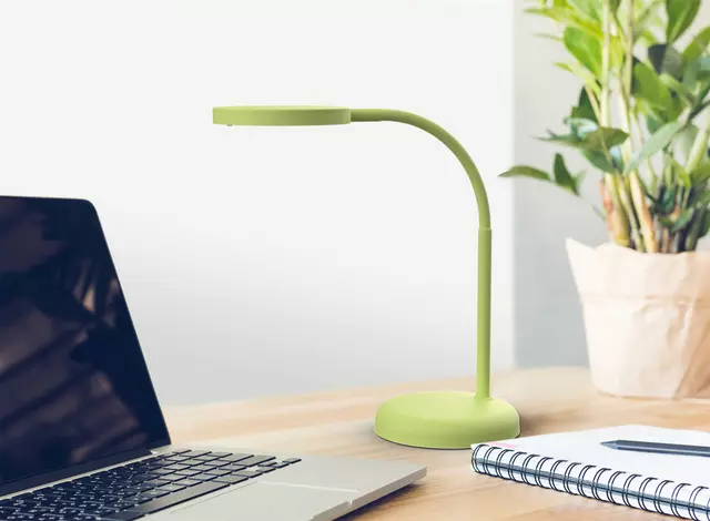 Een Bureaulamp MAUL Joy LED zacht groen koop je bij Van Leeuwen Boeken- en kantoorartikelen