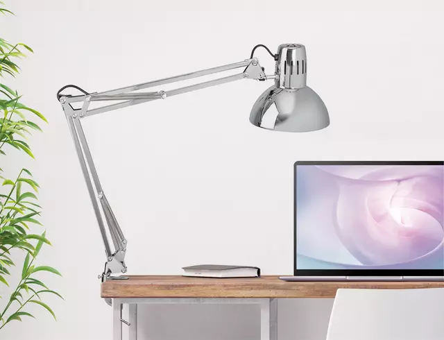 Een Bureaulamp MAUL Study met tafelklem chroom excl. LED lamp koop je bij EconOffice