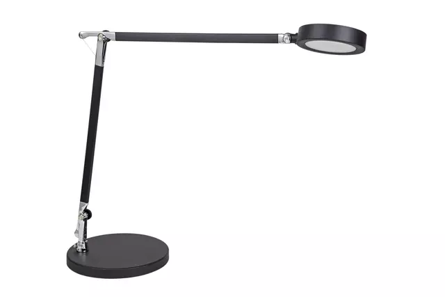 Een Bureaulamp MAUL Grace LED voet dimbaar colour vario zwart koop je bij Van Leeuwen Boeken- en kantoorartikelen