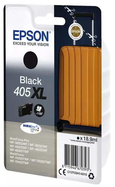 Een Inktcartridge Epson 405XL T05H14 zwart koop je bij MV Kantoortechniek B.V.