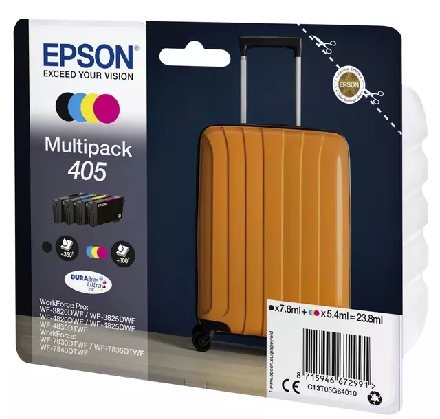 Een Cartouche d'encre Epson 405 T05G64 noir + 3 couleurs koop je bij QuickOffice BV