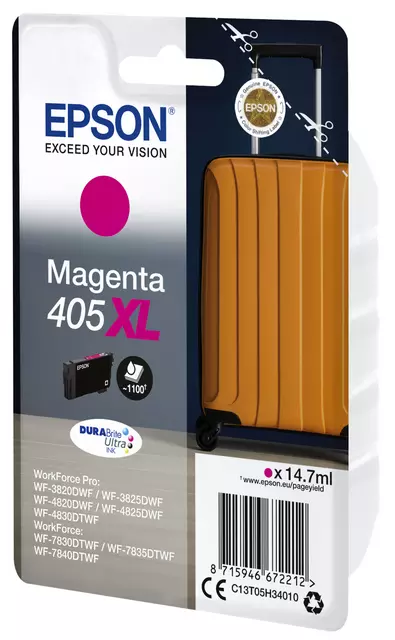 Een Inktcartridge Epson 405XL T05H34 rood koop je bij QuickOffice BV