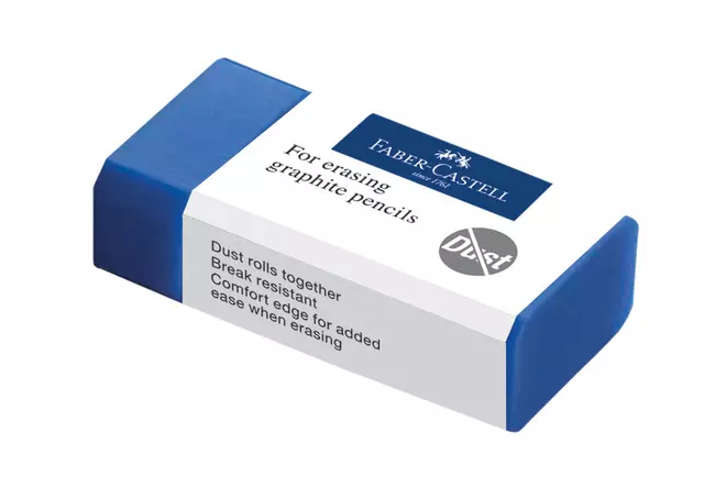 Een Gum Faber-Castell stofvrij blauw koop je bij KantoorProfi België BV