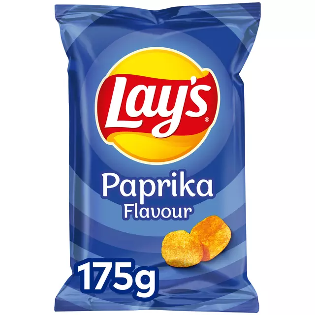 Een Chips Lay's paprika 175 gram koop je bij Van Leeuwen Boeken- en kantoorartikelen
