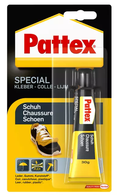 Een Lijm Pattex Special schoenlijm 30 gram koop je bij Van Leeuwen Boeken- en kantoorartikelen