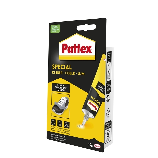 Een Schoenlijm Pattex tube 30 gram op blister koop je bij Unimark Office B.V.