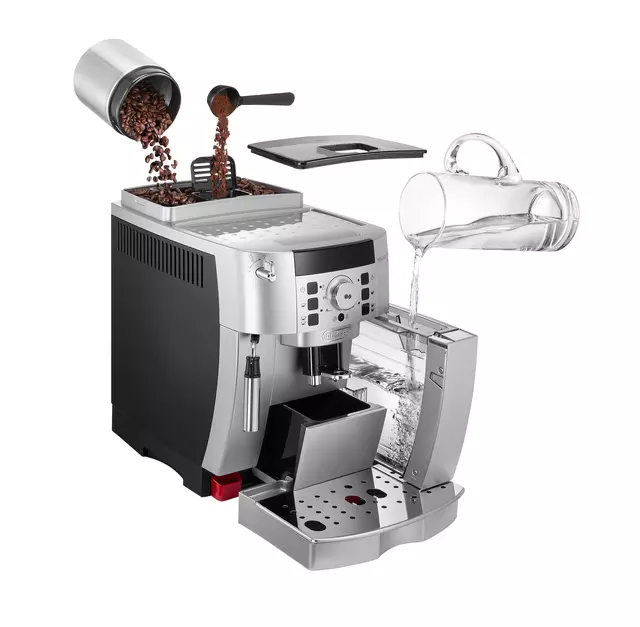 Een Koffiezetapparaat De'Longhi ECAM 22.110.SB volautomaat espresso koop je bij Van Leeuwen Boeken- en kantoorartikelen