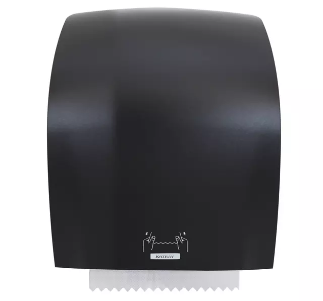 Een Dispenser Katrin 40711 handdoekrol XL zwart koop je bij Totaal Kantoor Goeree