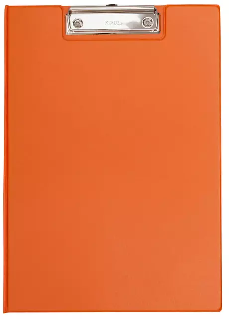 Een Klembordmap MAUL A4 staand met penlus PVC neon oranje koop je bij EconOffice