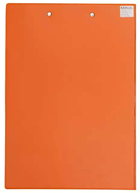 Een Klembordmap MAUL A4 staand met penlus PVC neon oranje koop je bij KantoorProfi België BV