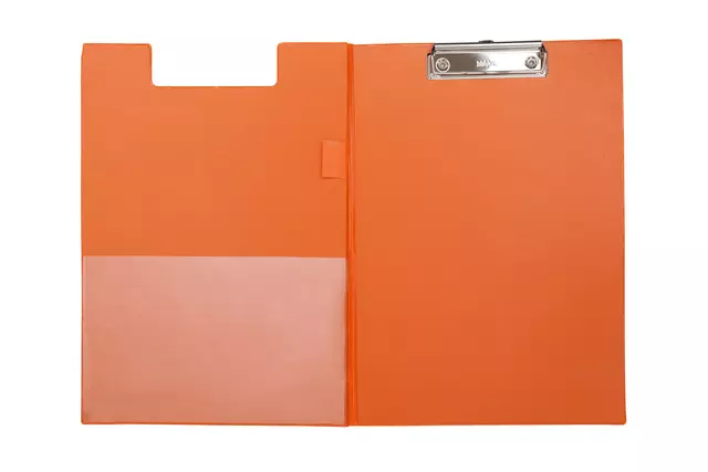 Een Klembordmap MAUL A4 staand met penlus PVC neon oranje koop je bij Goedkope Kantoorbenodigdheden