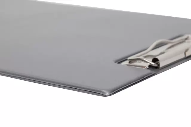 Een Klembordmap MAUL A4 staand met penlus PVC zilvergrijs koop je bij Goedkope Kantoorbenodigdheden