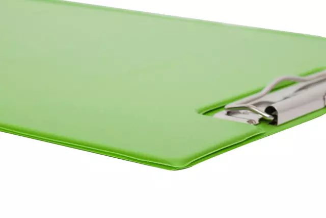 Een Klembordmap MAUL A4 staand met penlus PVC neon groen koop je bij KantoorProfi België BV