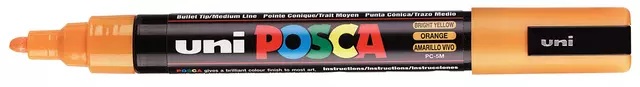 Een Verfstift Posca PC5M medium oranje koop je bij Tonerinktshop