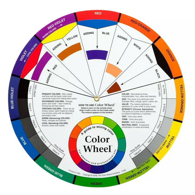 Een Kleurenwiel The Color Wheel Company 13cm koop je bij Van Hoye Kantoor BV