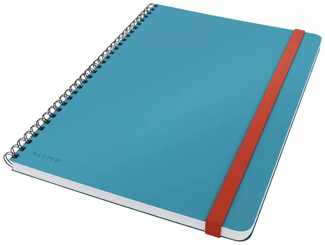 Een Notitieboek Leitz Cosy B5 160blz 100gr spiraal lijn blauw koop je bij Van Hoye Kantoor BV