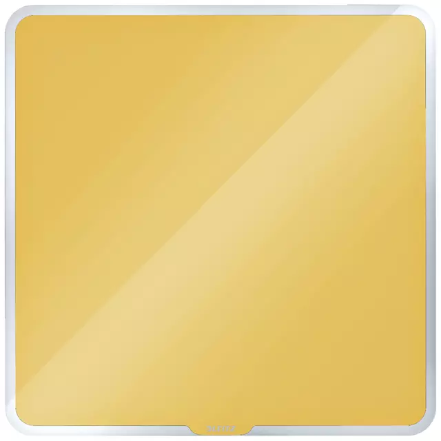 Een Glasbord Leitz Cosy magnetisch 450x450mm geel koop je bij KantoorProfi België BV
