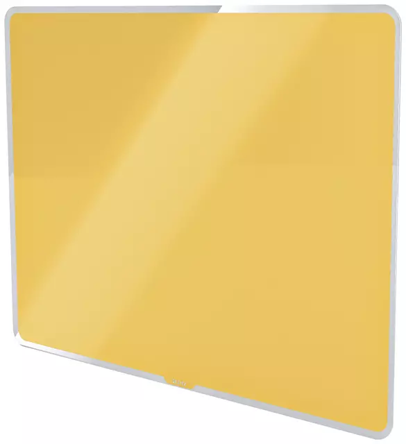 Een Glasbord Leitz Cosy magnetisch 600x400mm geel koop je bij Van Hoye Kantoor BV