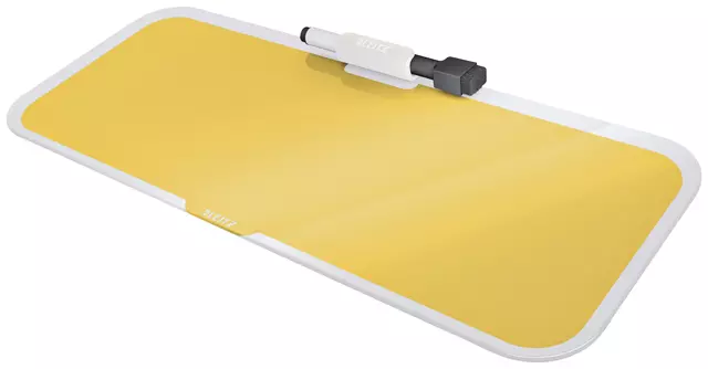 Een Glas Desktop Pad Leitz Cosy geel koop je bij Van Leeuwen Boeken- en kantoorartikelen