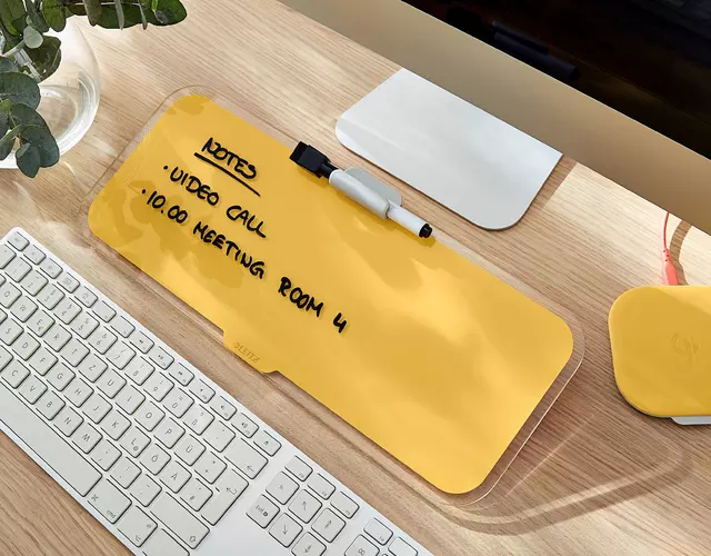 Een Glas Desktop Pad Leitz Cosy geel koop je bij Kantoorvakhandel van der Heijde