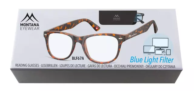 Een Leesbril Montana blue light filter +3.00 dpt turtle koop je bij KantoorProfi België BV