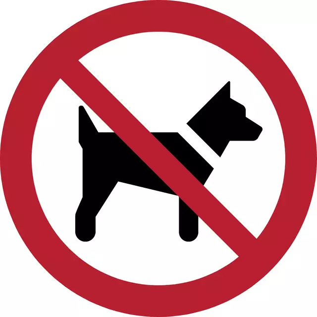 Een Pictogram Tarifold honden niet toegestaan ø200mm koop je bij KantoorProfi België BV