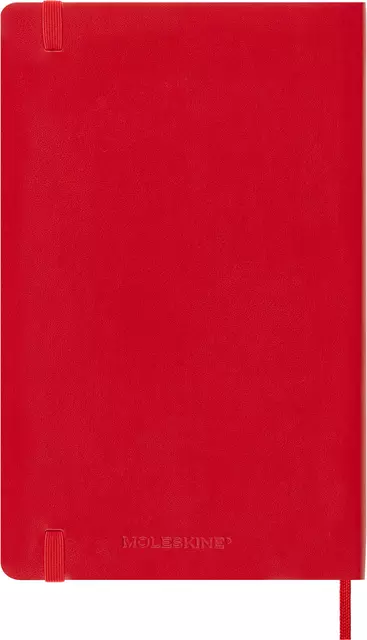 Een Agenda 2024 Moleskine 12M Planner Weekly 7dag/1pagina large 130x210mm soft cover scarlet red koop je bij EconOffice