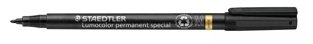 Een Viltstift Staedtler Lumocolor 319 special permanent M zwart koop je bij EconOffice