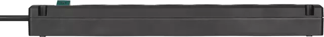 Een Stekkerdoos Brennenstuhl Bremounta 6-voudig 3m zwart koop je bij Van Leeuwen Boeken- en kantoorartikelen
