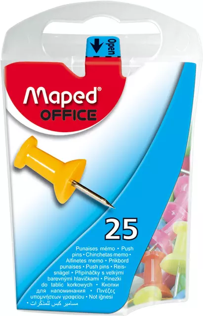 Een Push pins Maped kleur 25st koop je bij Unimark Office B.V.