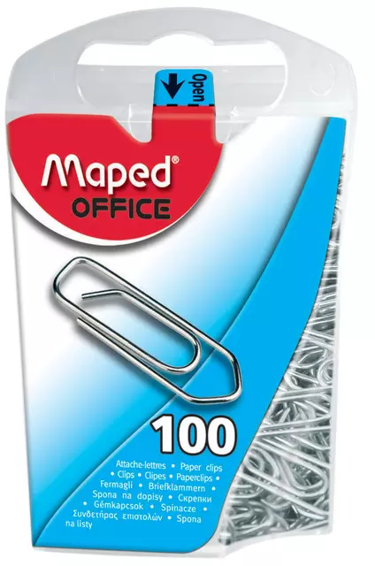 Een Paperclips Maped klein staal 100st koop je bij Tonerinktshop