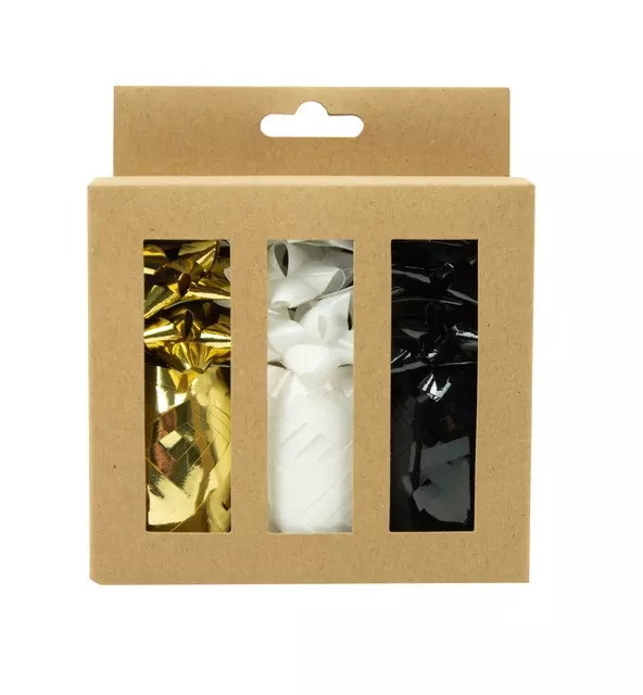 Een Krullint en strikken Design Group, goud, zwart & wit assorti koop je bij Totaal Kantoor Goeree