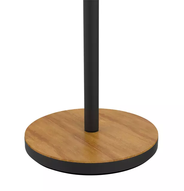 Een Vloerlamp Unilux Baly led bamboe zwart koop je bij EconOffice