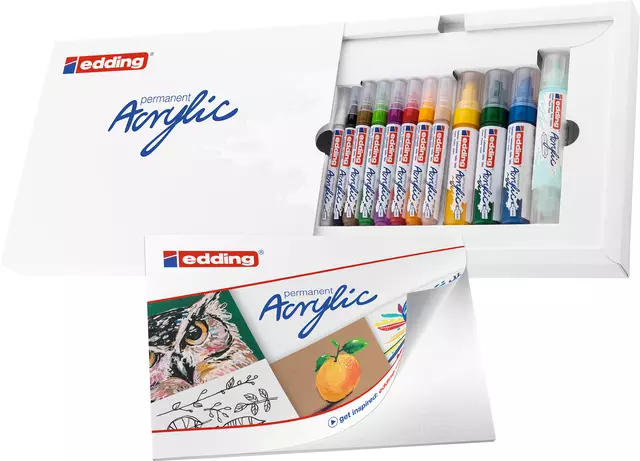 Een Acrylmarker edding starterskit groot creatief koop je bij EconOffice