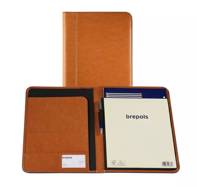 Buy your Writing folder Brepols Palermo Fashion A5 camel at QuickOffice BV